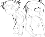  2026 equius_zahhak fullres grayscale jaggy_lines lineart monochrome no_glasses shipping sketch sollux_captor starter_outfit sweat sweatyhooves techbros 
