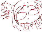  2spooky aradia_megido dead_aradia fullres galaxycomplex hemocircle lineart monochrome multishipping redrom shipping sketch solo starter_outfit text 