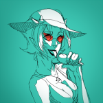  food gamma hat licking limited_palette solo swimsuit terezi_pyrope 