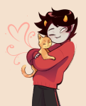  2026 animals carrying cats dancestors dream_ghost fullres heart hug kankri_vantas krakiiiii starter_outfit wonk 