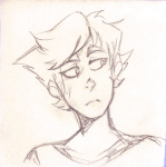 2017 dirk_strider fullres grayscale headshot ikimaru monochrome no_glasses pencil sketch solo starter_outfit