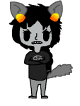  2012 alternate_hair animal_ears arms_crossed f-u-c-k-a-s-s fullres jaggy_lines karkat_vantas punstuck rule63 solo starter_outfit 