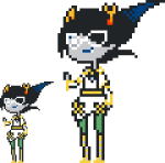  2025 alternate_hair aranea_serket axlestuck cosplay crossover dancestors dream_ghost fullres nintendo pixel pok&eacute;mon solo transparent walksprite 