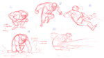 2016 artificial_limb fullres lord_english monochrome no_shirt paperseverywhere sketch solo text