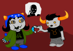 2010 agent_uniform archagent artificial_limb blush cat_hat cavalreapurr cptnameless fullres hive jack_noir jaggy_lines nepeta's_hive nepeta_leijon redrom robolegs shipping starter_outfit tavros_nitram