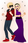  2013 applejuiceandpizza au back_to_back body_modification casual dancing dave_strider dersecest fashion formal freckles fullres incest music_note redrom rose_lalonde shipping skulls 