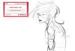  2026 artificial_limb eyepatch fullres grayscale lineart monochrome sketch solo sweatyhooves vriska_serket 