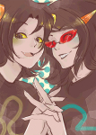  bunnyxian holding_hands nepeta_leijon palerom redrom scratch_and_sniff shipping terezi_pyrope 