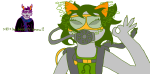 2026 blackrom casual catfish eridan_ampora fashion fullres glasses_added jaggy_lines meme nepeta_leijon no_cape no_hat scoundrellyfeline shipping starter_outfit swimsuit text transparent underwater