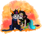  blush deceptibonk eridan_ampora eriferi feferi_peixes heart kiss redrom shipping 