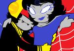  2025 aranea_serket crazy_eights dancestors dancestorshipping dream_ghost fullres hug jaggy_lines mind_control mituna_captor redrom shipping starter_outfit sufferer_necklace web 