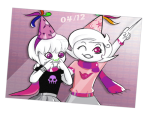  arm_around_shoulder grannykin hat rose&#039;s_pink_scarf rose_lalonde roxy&#039;s_striped_scarf roxy_lalonde starter_outfit 
