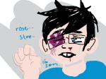  blood casual crying fullres headshot john_egbert nosebleed sadponey solo text wonk 