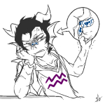 2014 ancestors fish fullres grayscale highlight_color jaggy_lines lunaticjin orphaner_dualscar scars solo starter_outfit