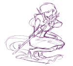  2025 fullres martyrstars mom mom&#039;s_rifle monochrome rose&#039;s_pink_scarf sketch solo starter_outfit 