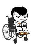  2025 fullres humanized jaggy_lines pastabaguette solo sprite_mode starter_outfit tavros_nitram transparent wheelchair 