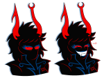  2026 aranea_serket dancestors emoticon frigiddoctoratus fullres headshot helltier jaggy_lines mindfang_dress no_glasses silhouette solo transparent 