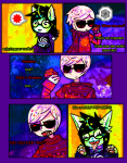  aspect_symbol chellyjellies comic dave_strider dogtier godtier jade_harley knight space_aspect time_aspect witch 