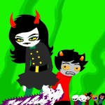  2026 blood body_modification chainsaw damara_megido dancestors dirk_strider fullres godtier green_sun heart_aspect image_manipulation jaggy_lines kankri_vantas latula_pyrope military_dress mituna_captor porrim_maryam prince rainbow_drinker rogue roxy_lalonde starter_outfit twilighttranslunary void_aspect weapon 