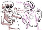  dave_strider godtier knight rose_lalonde seer siblings:daverose wallabeans wonk 