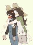 2022 barefoot blush casual faygos fullres hat hug jade_harley karkat_vantas kats_and_dogs redrom reverse_hug shipping