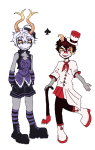 2026 blackrom fullres girltard jaggy_lines scars shipping spade trollified vocaloid