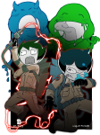  2023 cosplay crossover fullres ghostbusters halloweenstuck jaggy_lines jane_crocker john_egbert kid_symbol littlestpetgoth transparent 