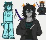 2026 friendsprite fullres grief4hire hiveswap jaggy_lines no_hat solo starter_outfit tasseled_sword tegiri_kalbur 