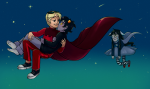  blush carrying crying dave_strider dogtier godtier jade_harley karkat_vantas knight midair no_glasses paradoxjelli red_knight_district redrom shipping space_aspect stars time_aspect witch 