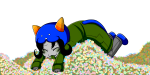  2011 blush candy cat_hat food fullres lying nepeta_leijon on_stomach pride solo starter_outfit transparent 
