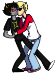  applebees barpoet dave_strider holding_hands kiss no_glasses red_baseball_tee redrom shipping sollux_captor 