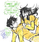 2024 broconwhore dreamself fullres incest jade_harley john_egbert prospitcest redrom shipping sketch sleeping text wip word_balloon 