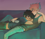 2014 casual couch dirk_strider fashion fullres hug ikimaru jake_english lying no_glasses on_stomach profile pumpkin_patch redrom shipping