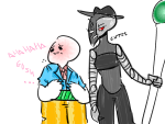  ... 2013 artificial_limb blush fullres golden_cuestaff jack_noir ms_paint paint_it_black redrom roboslick rule63 scars shipping spades_slick text toonysart 