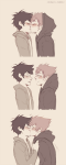 2013 blush casual comic dirk_strider fullres ikimaru jake_english kiss no_glasses profile pumpkin_patch redrom shipping