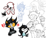  ... 2026 animals aranea_serket art_dump captors casual crossover crows dancestors dave_strider fashion fullres holding_hands invader_zim jade_harley karkat_vantas mituna_captor nepeta_leijon no_hat planets profile sitting sketch sollux_captor stars starter_outfit turntgh word_balloon 