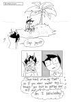 ! 2025 ? comic eridan_ampora fullres grayscale grlgogames jaggy_lines john_egbert monochrome request sharknado shipping sitting starter_outfit text thought_balloon trees word_balloon