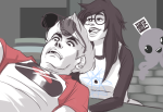  dave_strider freckles high_school_musical jade_harley no_glasses red_baseball_tee squiddles tentacuddles 
