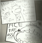 2010 ace_dick fullres grayscale mspandrew official_merch problem_sleuth problem_sleuth_(adventure) text unpleasant_note