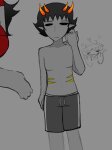 2025 2spooky aradia_megido blind_sollux body_modification fullres grubscars head_out_of_frame heart joeyfied no_glasses no_shirt redrom shipping sollux_captor