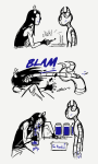  2025 blood comic equius_zahhak fullres grayscale jaggy_lines monochrome pastabaguette sparbots starter_outfit strife text 