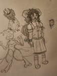2026 aradia_megido art_dump crossover fashion fullres grayscale monochrome monochromenm pencil pok&eacute;mon sketch solo zodiac_symbol