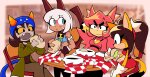  2025 cat_hat crossover food fullres nepeta_leijon sitting skullgirls sonic_the_hedgehog starter_outfit tornad0tommy undertale 