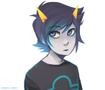  2014 fullres headshot ikimaru no_glasses seeing_terezi solo starter_outfit terezi_pyrope 