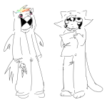  2026 burgeriguess dirk_strider fullres grayscale highlight_color kigurumi monochrome my_little_pony nepeta_leijon no_hat sketch 