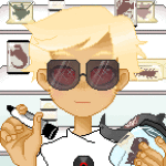  animated codpiecequeen dave_strider dead_things_in_jars freckles headshot solo starter_outfit 