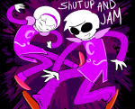  2024 chomplicated dancing dave_strider dreamself fullres jaggy_lines rose_lalonde siblings:daverose text 