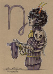  au dancestors fictograph kurloz_makara profile skulls solo steampunk zodiac_symbol 