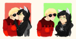 blush dave_strider dogtier godtier jacky jade_harley kiss knight redrom shipping spacetime witch 