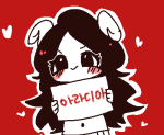  2013 aradia_megido blush fullres heart jaggy_lines language:korean shankingdom solo text translated 